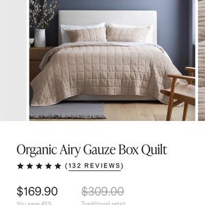 Quince Airy Box Quilt king size